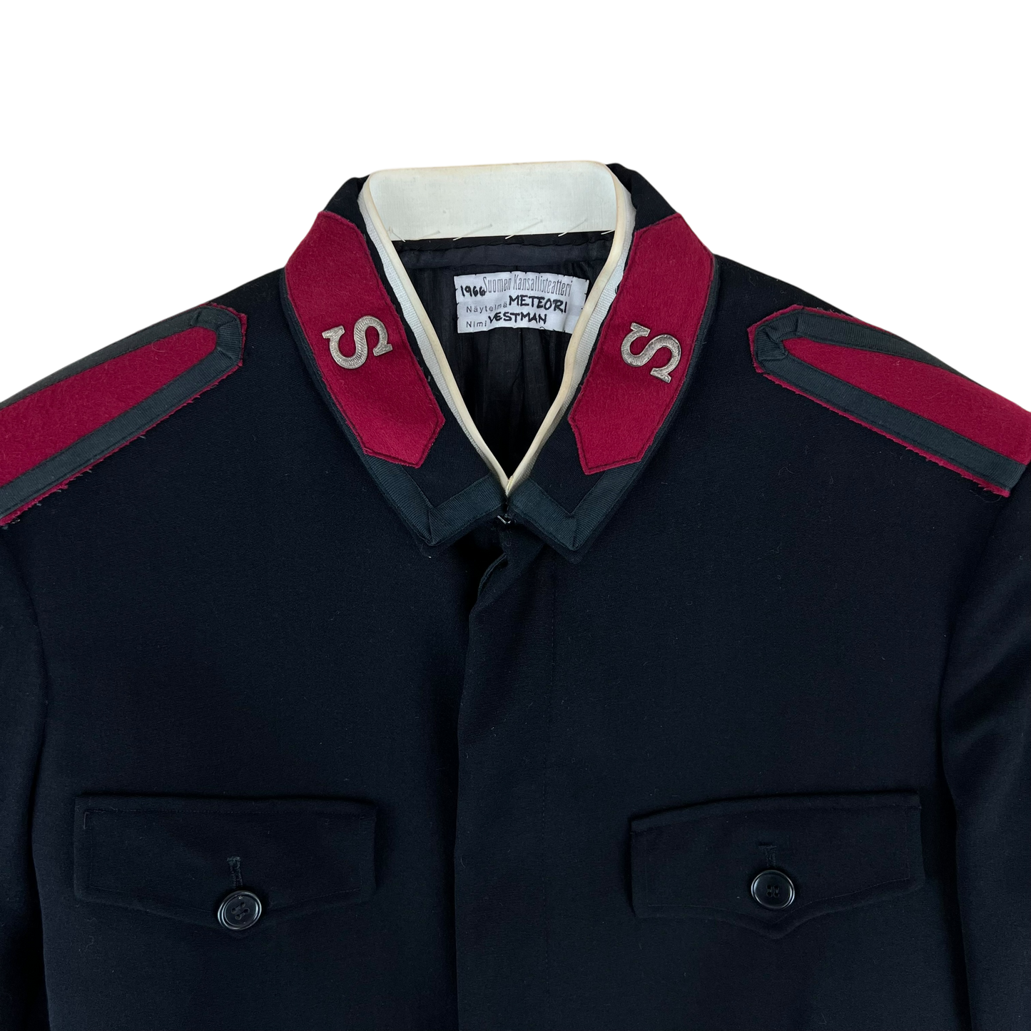 Finnish Salvation Army Black Ceremonial Dress Jacket - Medium