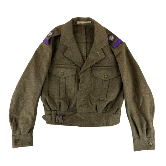 British Army 50s Khaki Ike 1948 Pattern Battle Dress Jacket - Chaplains' Department - Medium