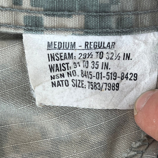 US Army UCP Pixel Camo ACU BDU Ripstop Combat Trousers - W36 L31
