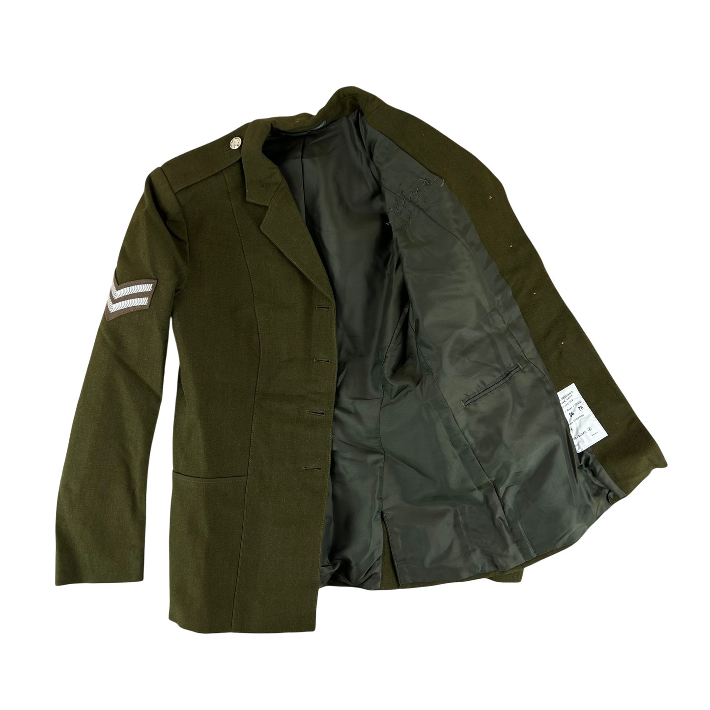 British Army Women's 1980 Pattern No. 2 Olive Green Dress Jacket - RAVC - Medium 178/96