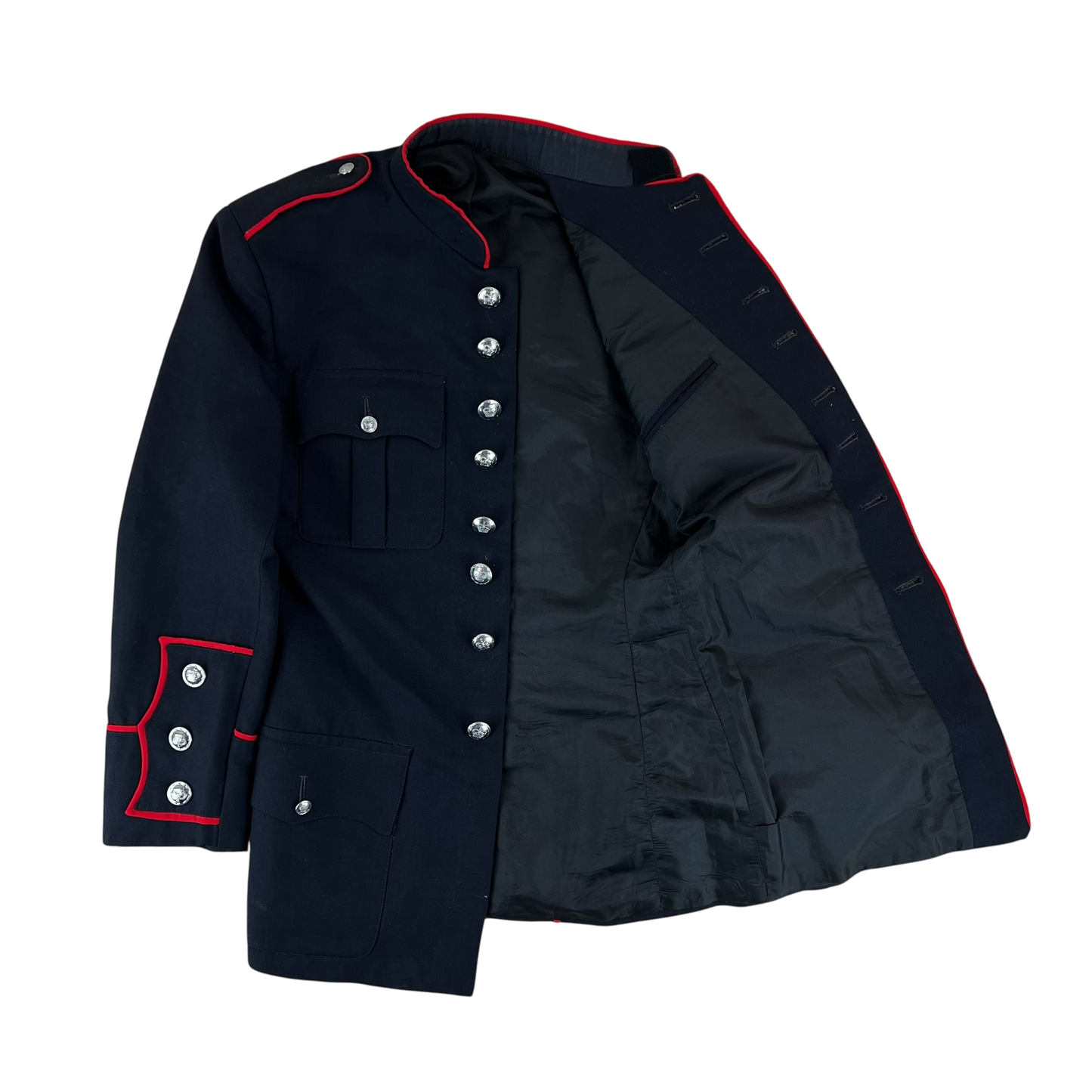 US Army / Marines USMC Dress Blues Blue-White Uniform Jacket - Medium