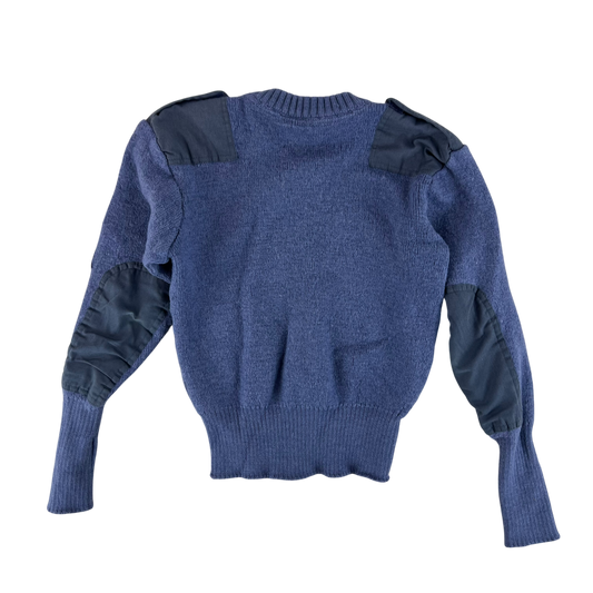 British RAF Wool V Neck Pullover Jersey Jumper - Small 82cm