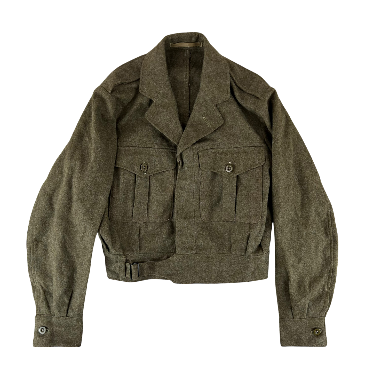 British Army 50s Khaki Ike 1949 Pattern Battle Dress Jacket - Medium SIZE 11