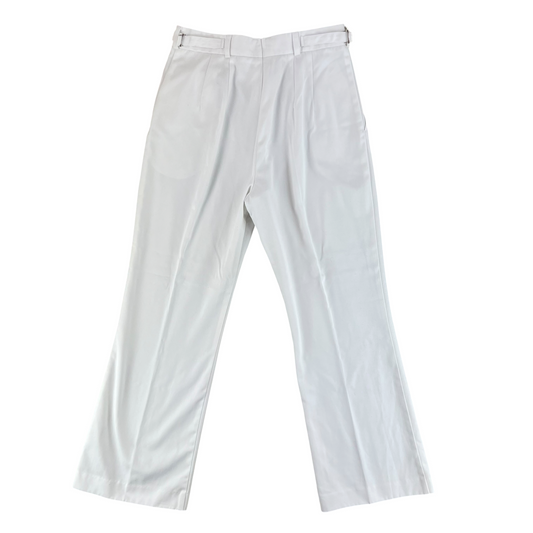 British Royal Navy Women's White Class II Flared Trousers - W30 L29