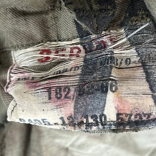 West German Army Brown Wool Long Sleeve Field Shirt - Small