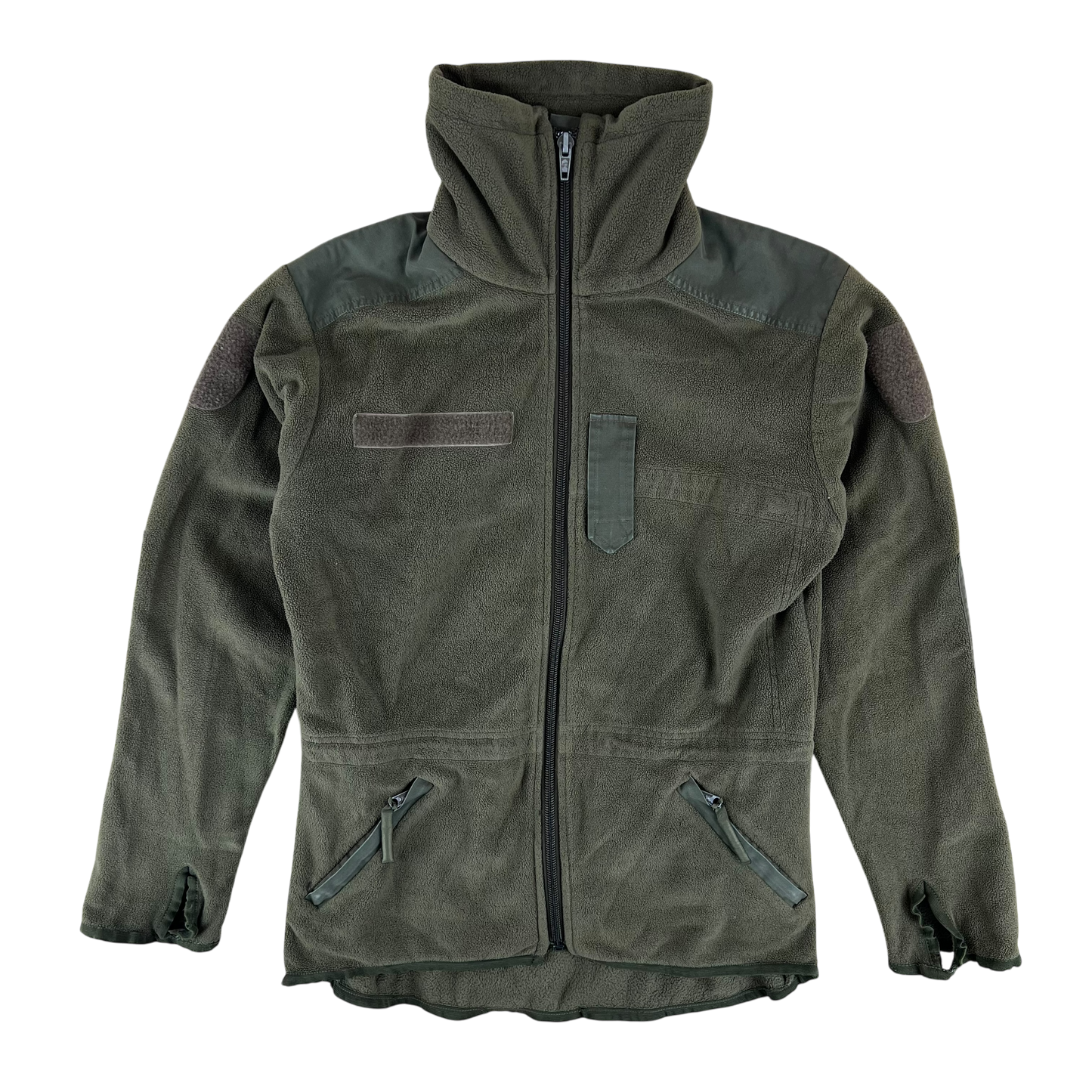 Austrian Army Olive Fleece Cardigan - Small 88-92 V/VI