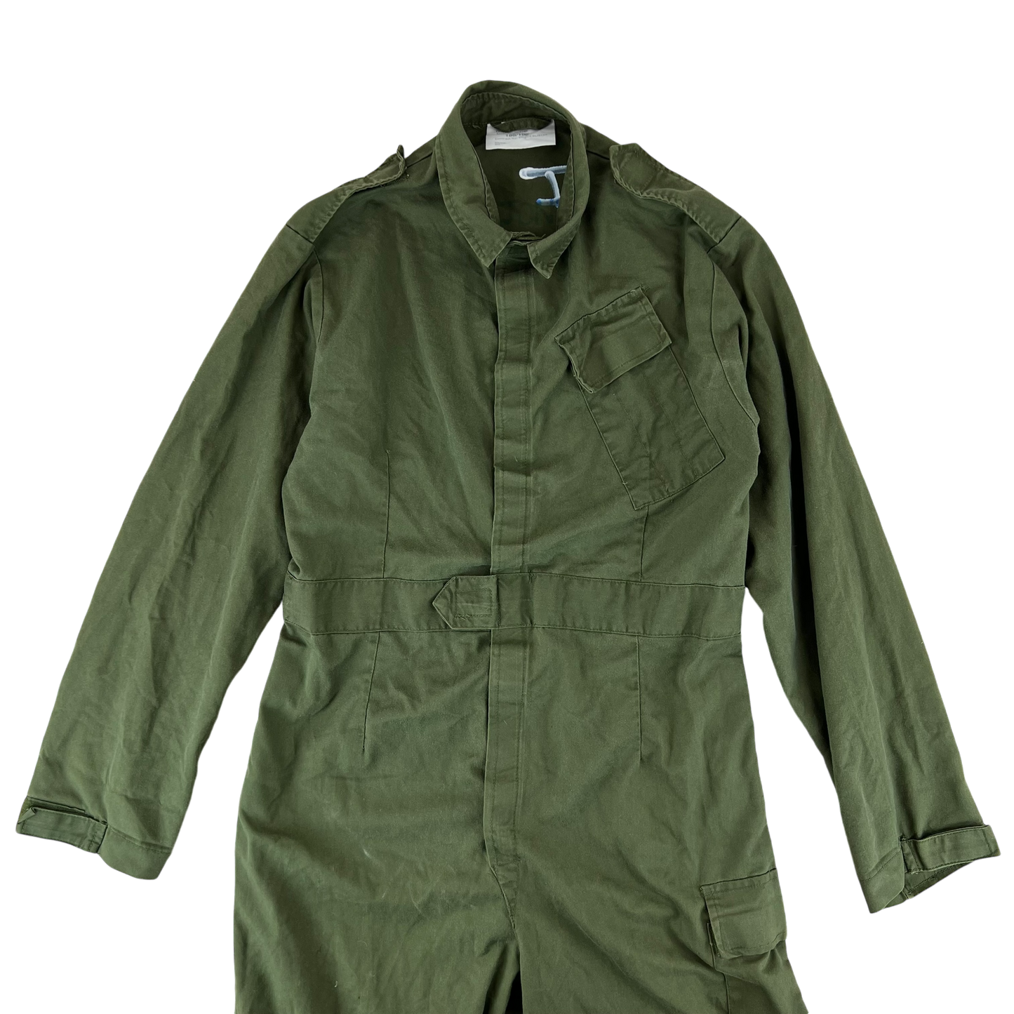British Army Cotton Work Coveralls Olive Green - Medium 180/100