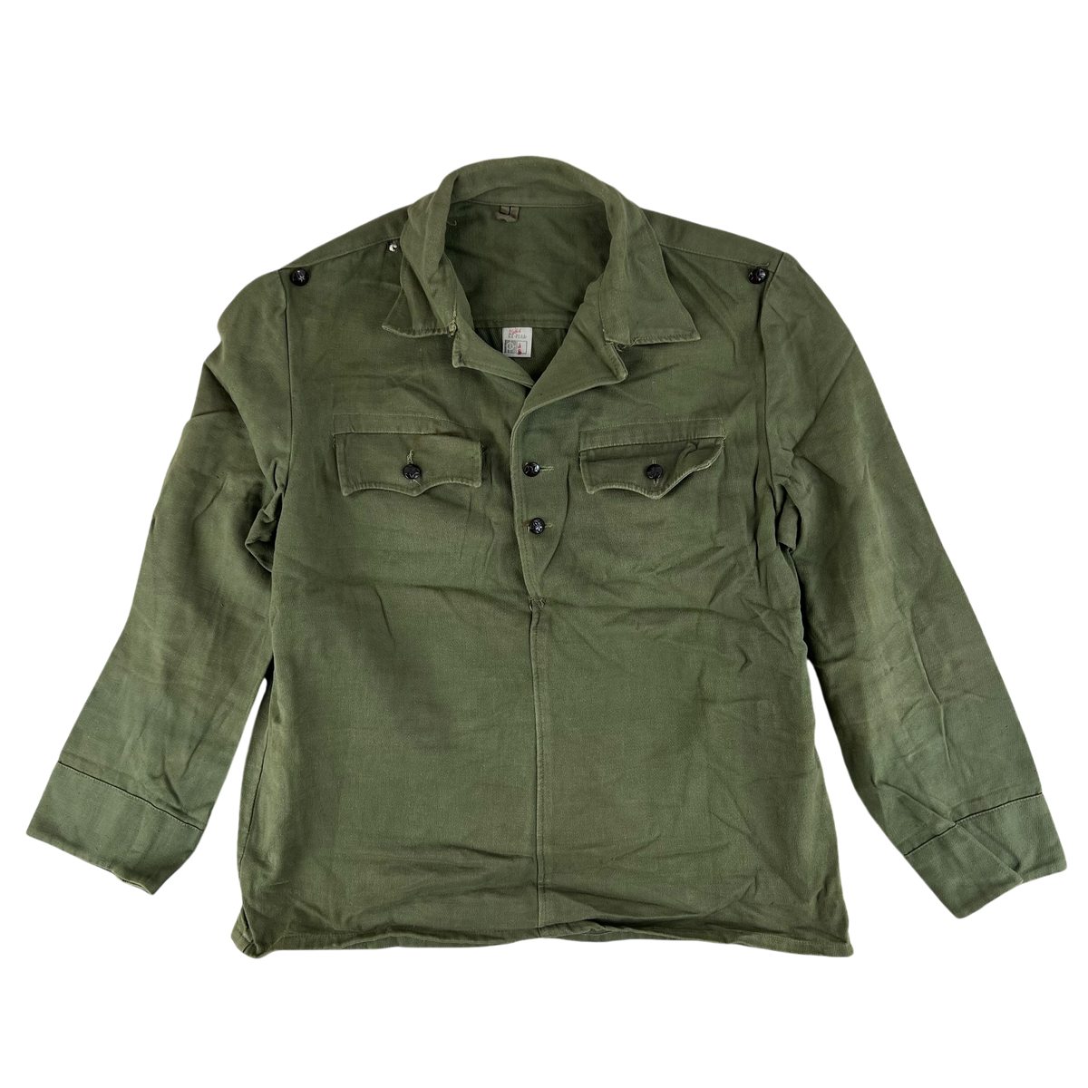 Bulgarian People's Army Olive Green Cossack Shirt - Large