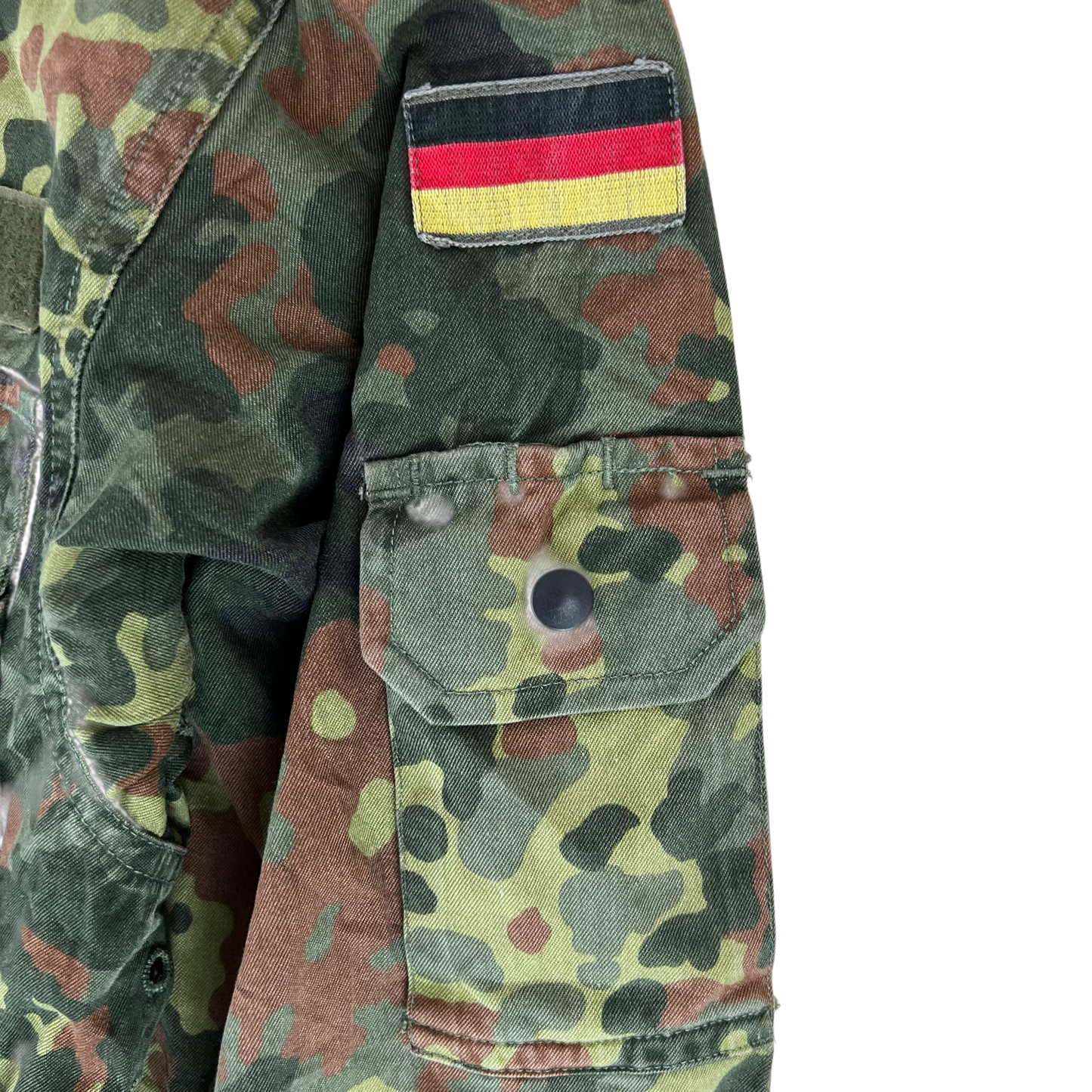 German Army Flecktarn Camouflage Long Sleeve Field Shirt - Medium