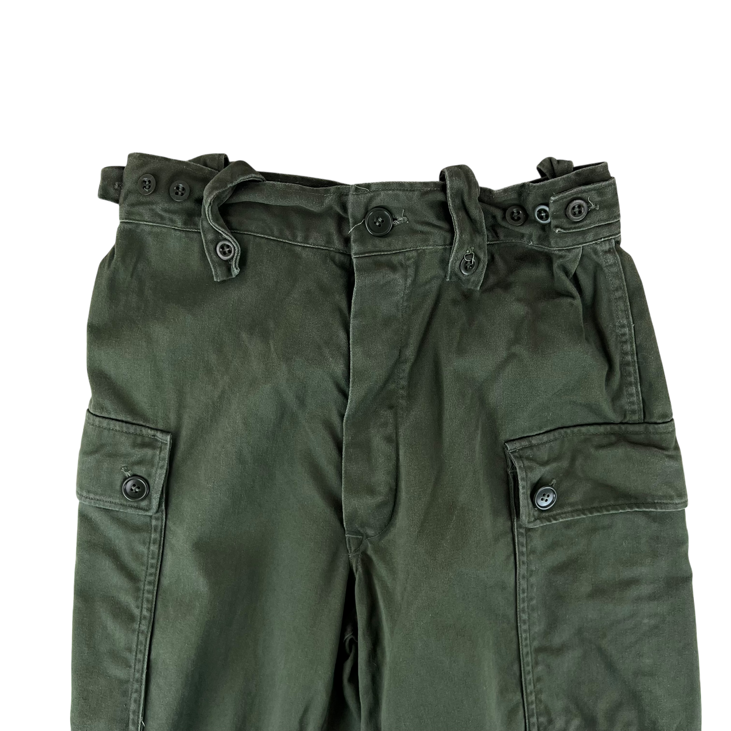 Dutch Army 70s Green Combat Trousers - W29 L27