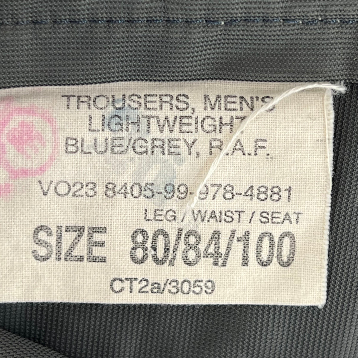 British RAF 72 Pattern Lightweight Blue-Grey Dress Trousers - W33 L30