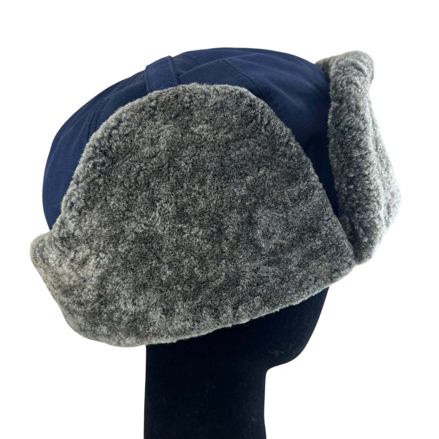 Finnish Police Winter Ushanka Cap w/ Badge - Small 56cm