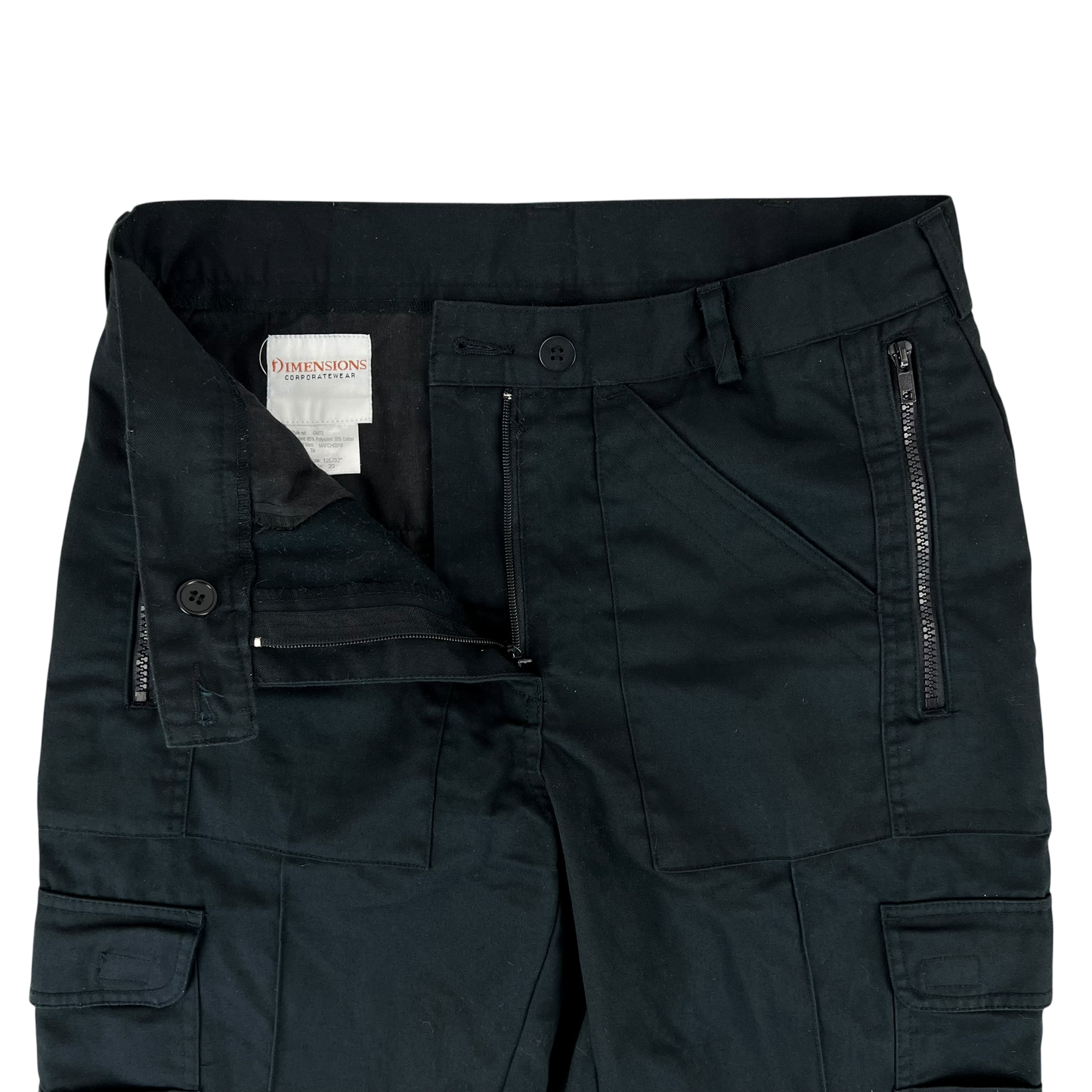 British Police Women's MoD Black Utility Trousers - W32 L31.5