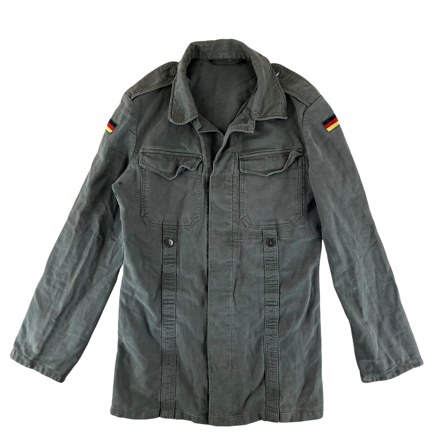 West German Army Field Grey Long Sleeve Field Shirt - Medium