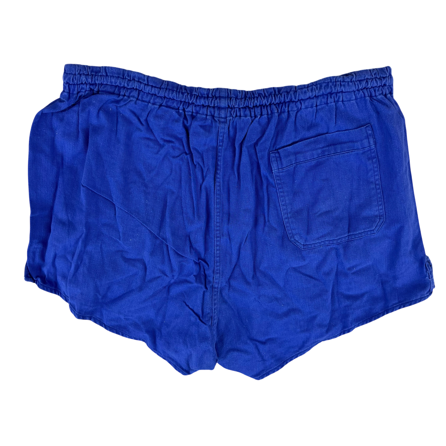 West German Army Cotton PTI Blue Swim Shorts - Small