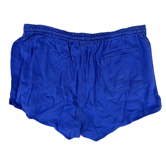 West German Army Cotton PTI Blue Swim Shorts - Small