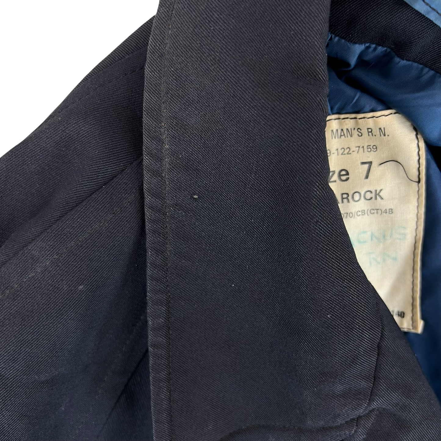 British Royal Navy 1960's Raincoat - Large