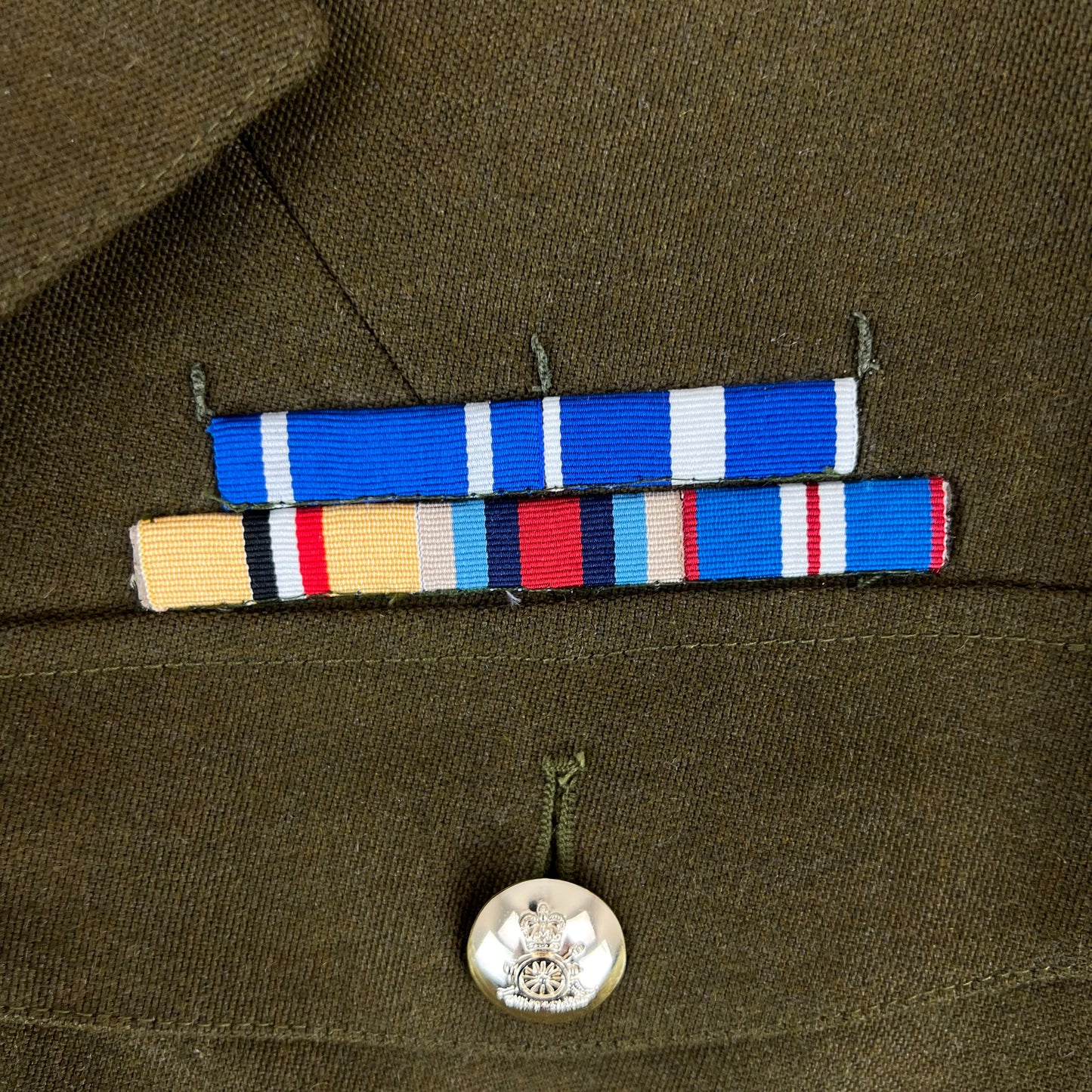 British Army 1980 Pattern No. 2 Olive Green Dress Jacket - Royal Artillery Regiment - Medium 176/104