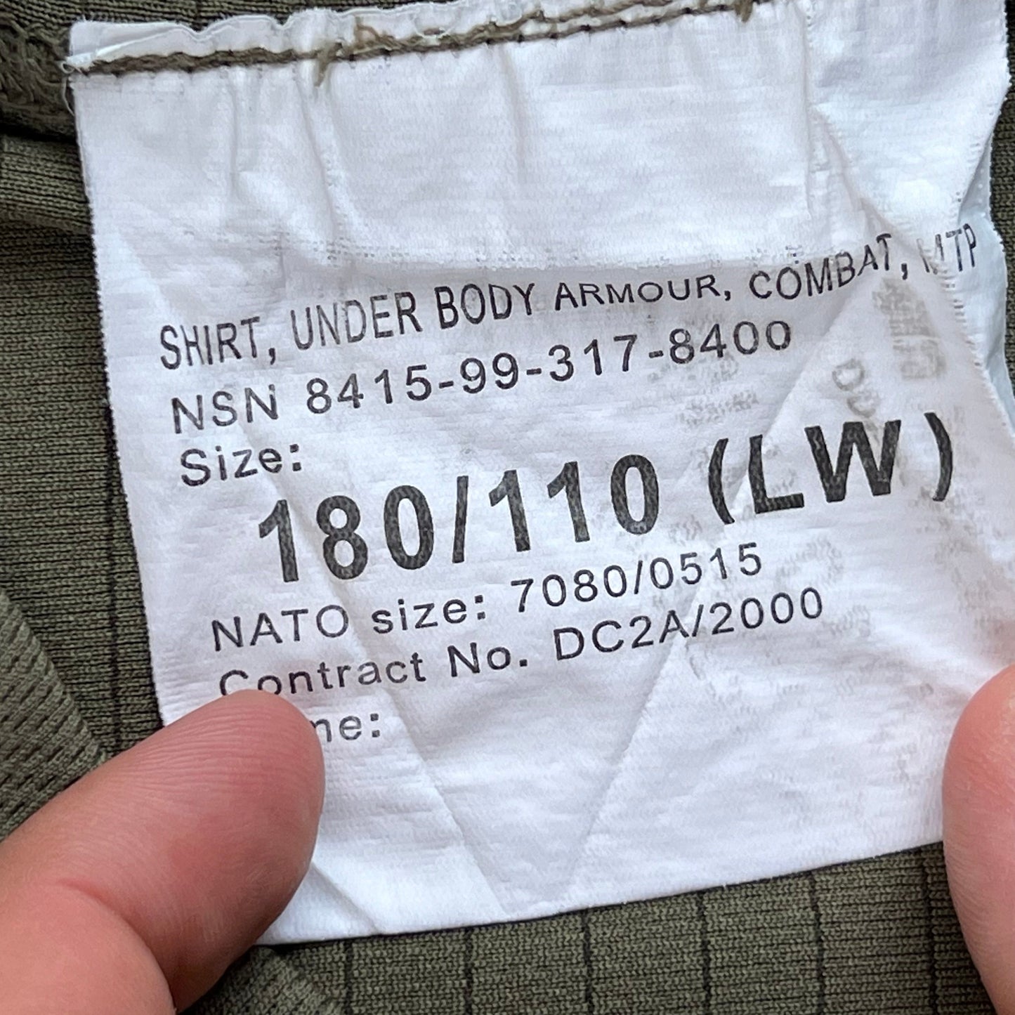 British Army MTP Camouflage Olive Green UBACS Combat Shirt - X Large 180/110