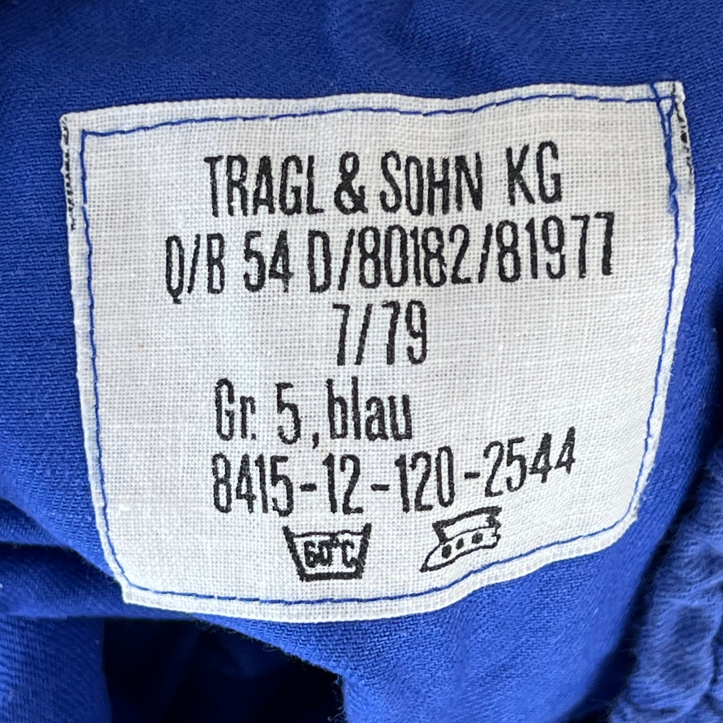West German Army Cotton PTI Blue Swim Shorts - X Small