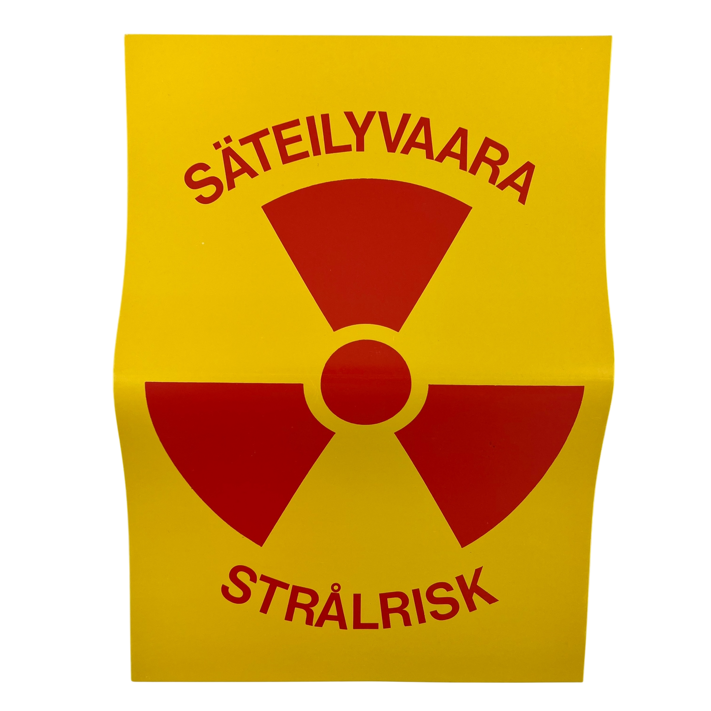 Finnish Army M64/65 Warning Sign - "Radiation Hazard"