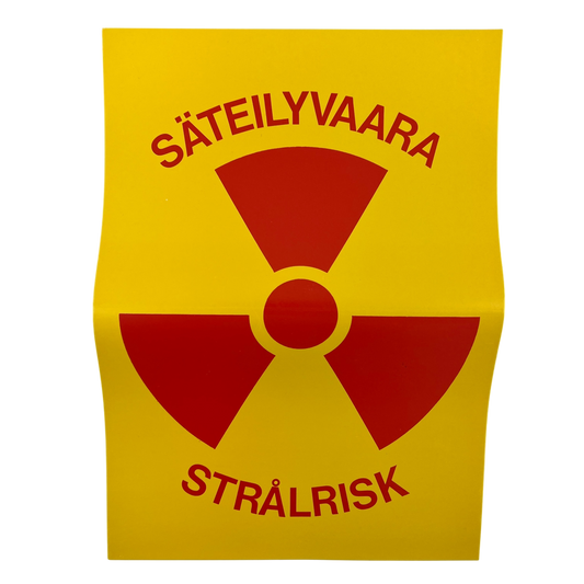 Finnish Army M64/65 Warning Sign - "Radiation Hazard"