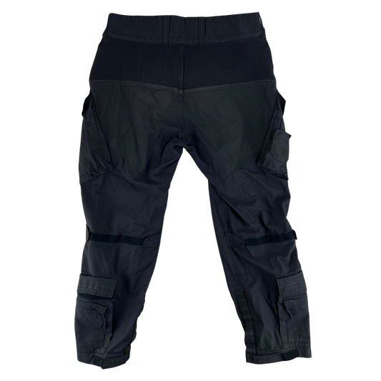British RAF Aircrew Black Padded Combat Trousers - W41 L31.5