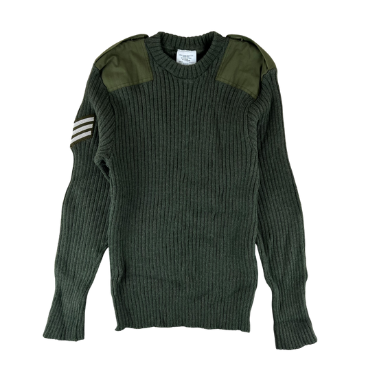British Army Olive Green Pullover Jumper - Large 112cm