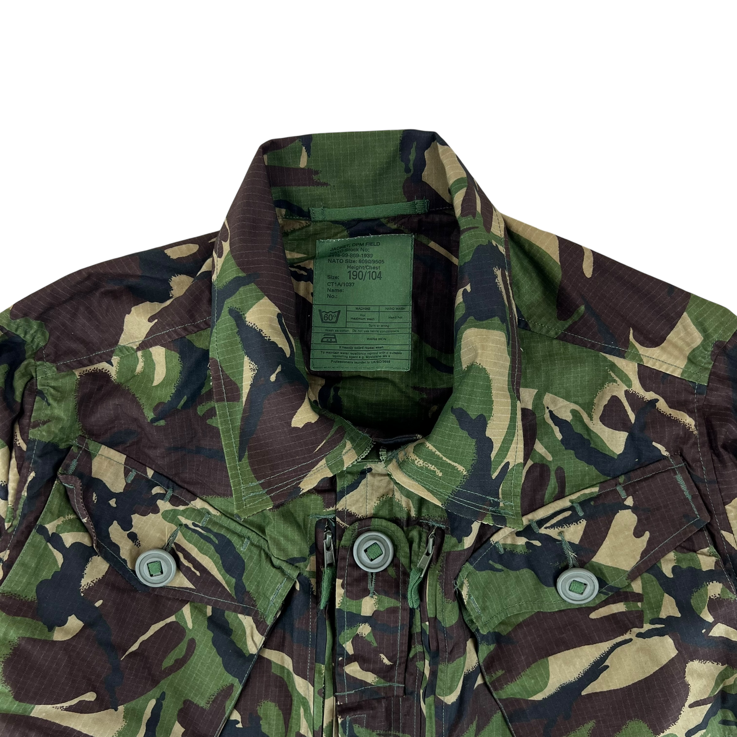 British Army S95 DPM Woodland Camo Ripstop Field Jacket - Large 190/104