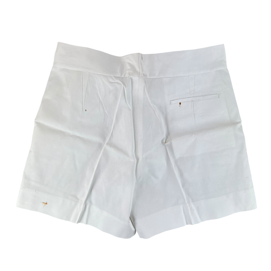 British Merchant Navy 50s Tropical White Shorts - W40