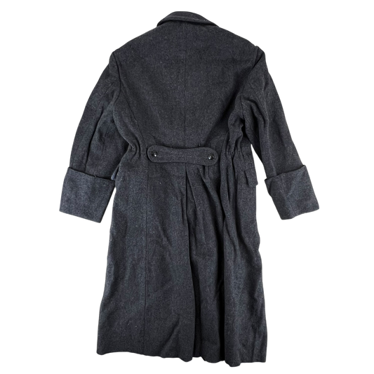 Bulgarian People's Army 60s Grey Wool Greatcoat - Medium