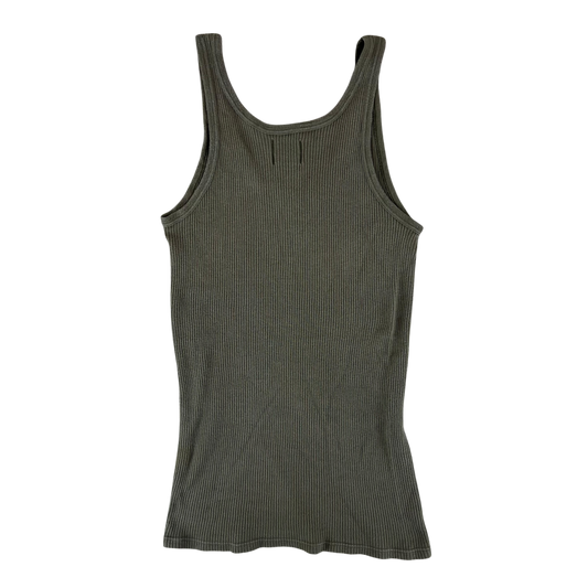 Dutch Army 70s Olive Brown Cord Vest - Small