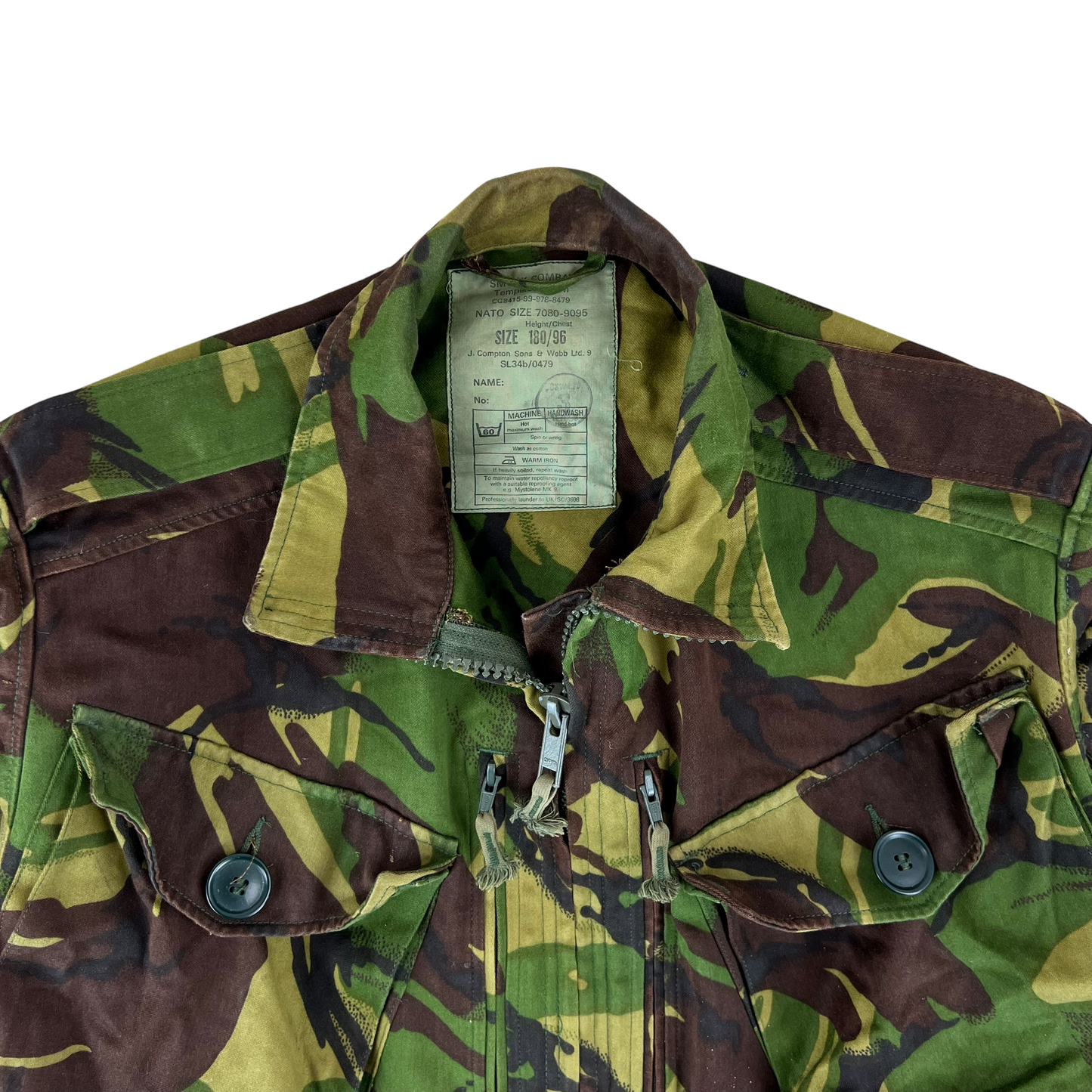 British Army 84 Pattern Woodland DPM Camo Combat Smock - Large 180/96