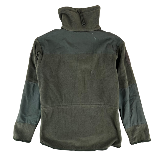 Austrian Army Olive Fleece Cardigan - Small 88-92 V/VI