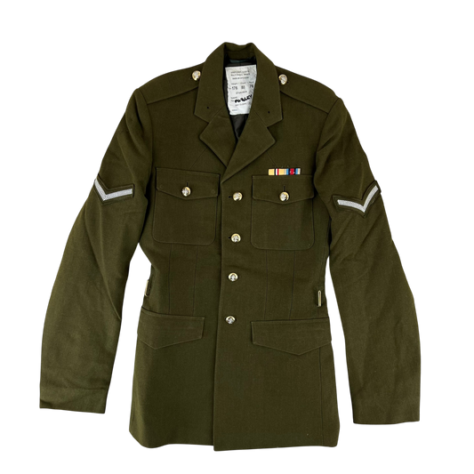 British Army Old Pattern No. 2 Olive Green Dress Jacket - Duke of Lancaster's Regiment - Small 176/88