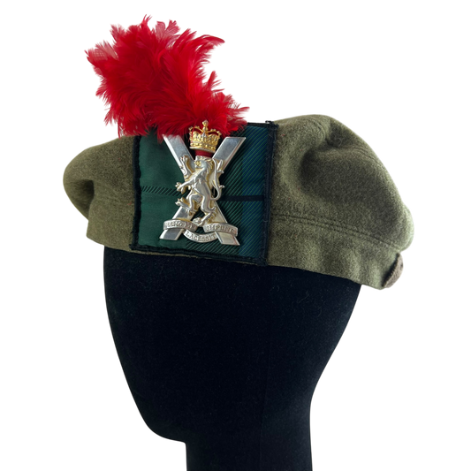 British Army Royal Regiment of Scotland Tam o Shanter w/ Plume - Medium