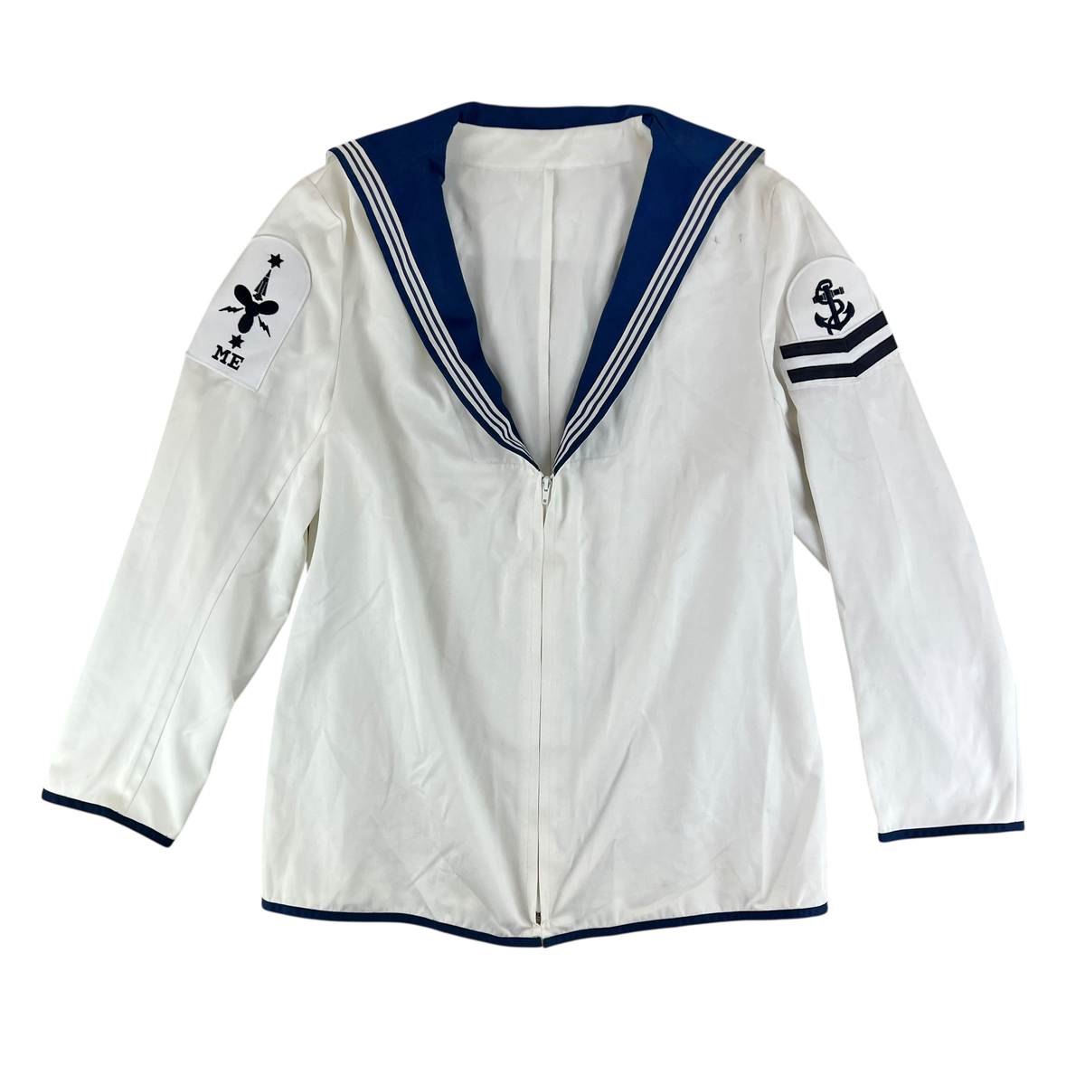British Royal Navy Class II White Jumper Sailor's Top - X Large 188/120