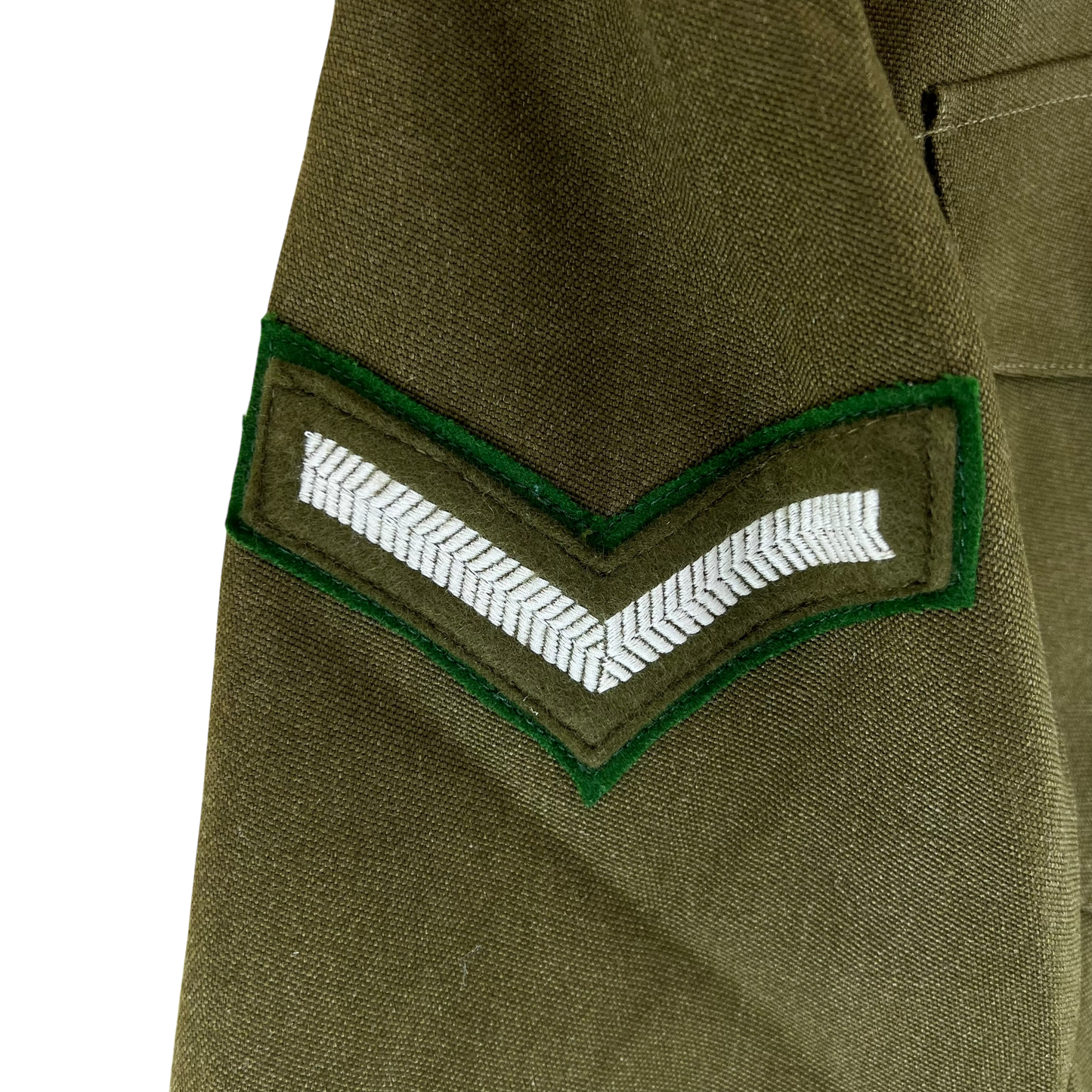 British Army 1980 Pattern No. 2 Olive Green Dress Jacket - Welsh Brigade - Small 170/92