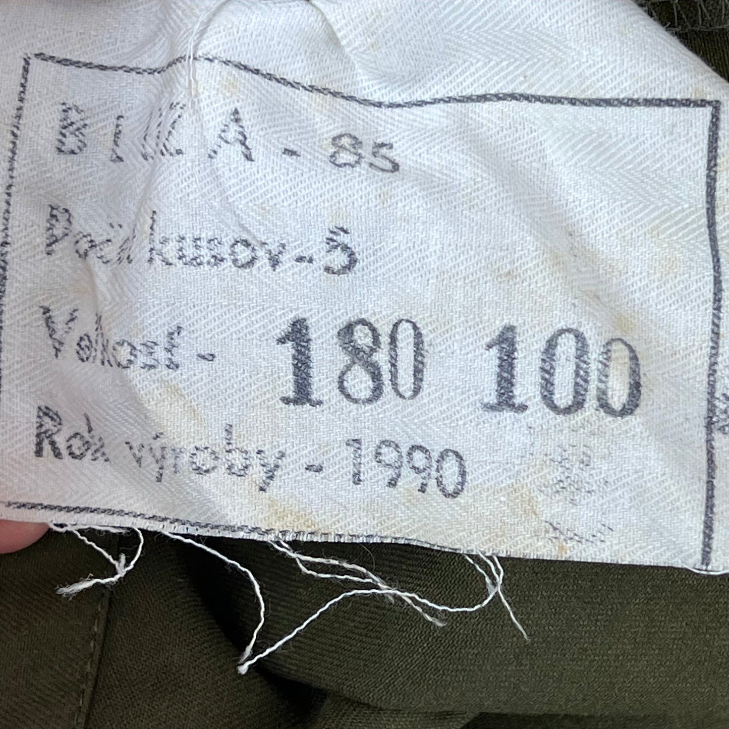 Czechoslovak People's Army Olive Green M85 Field Jacket - Medium