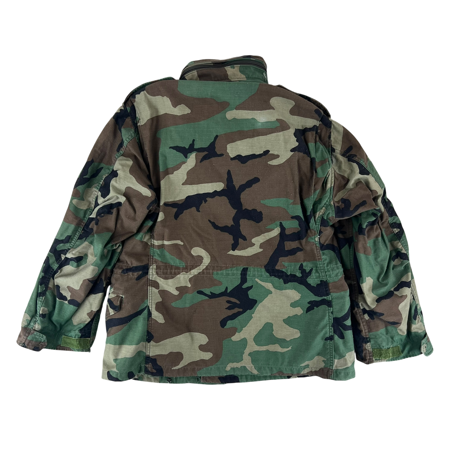 US Army M81 Woodland Camo M65 Cold Weather Field Coat - Medium Short