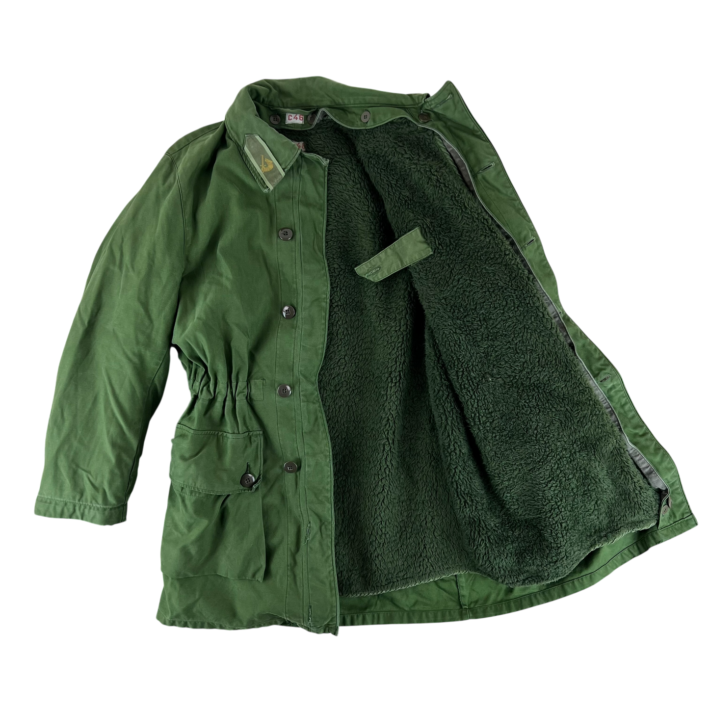 Swedish Army M59 Forest Green Field Jacket w/ Thermal Liner - Medium