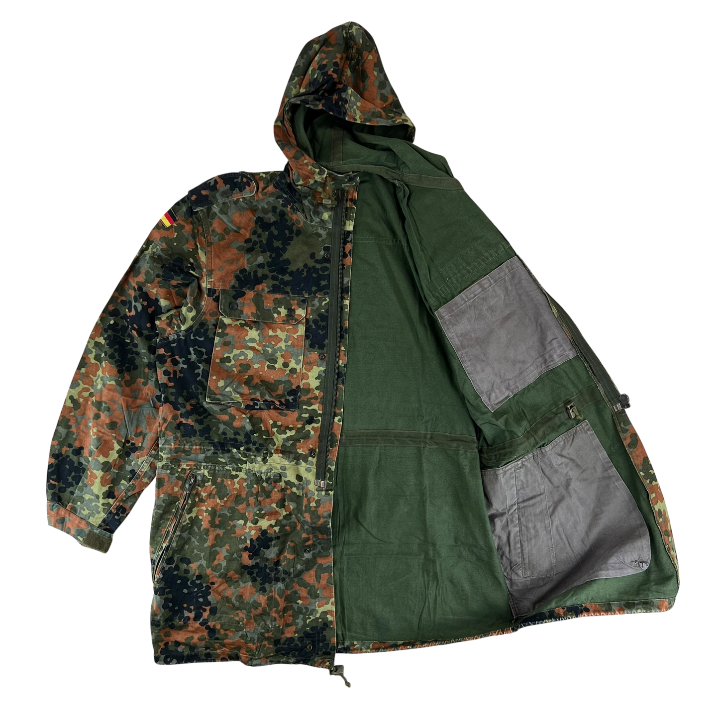 German Army Flecktarn Camouflage Combat Parka - Medium GrNr 13