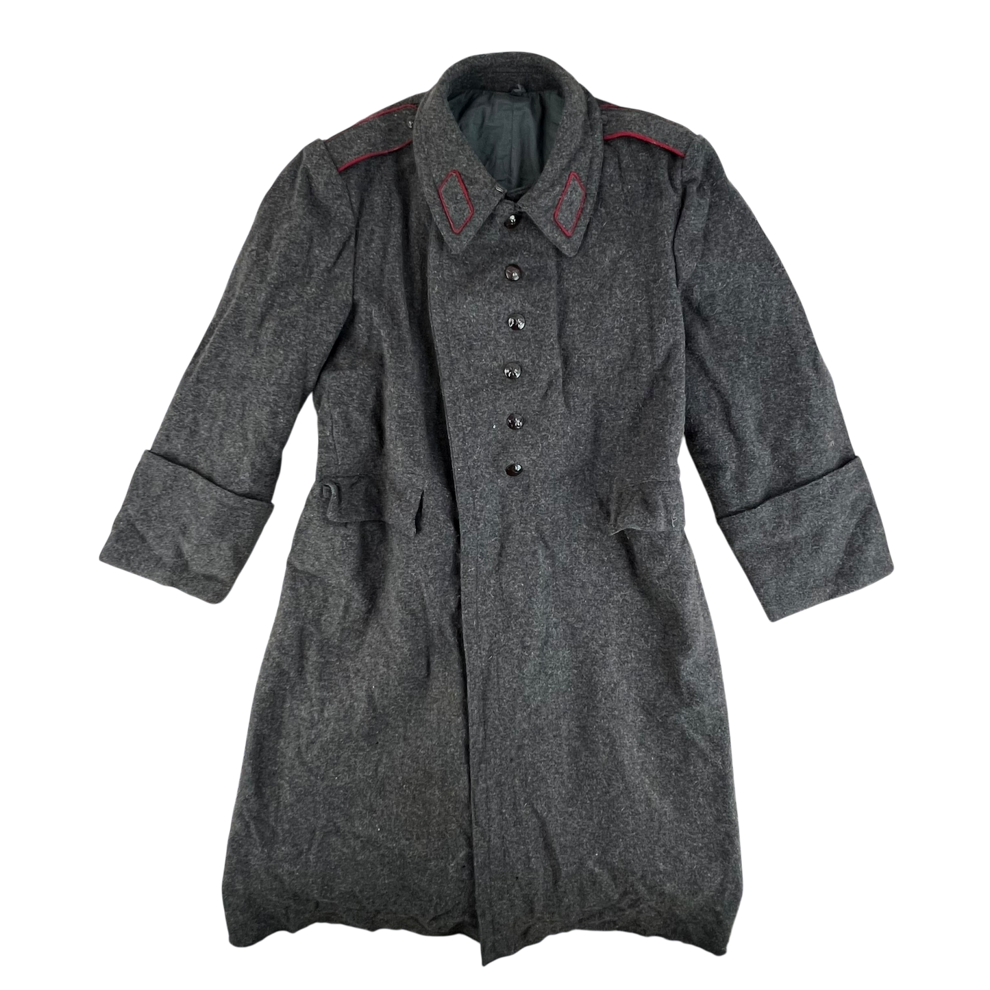 Bulgarian People's Army 70s Grey Wool Greatcoat - Large