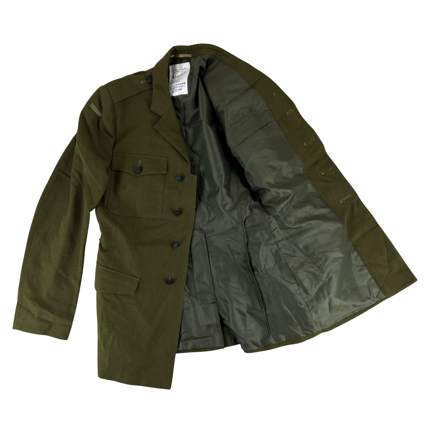 British Army 1980 Pattern No. 2 Olive Green Dress Jacket - Rifles Regiment - Large 188/104