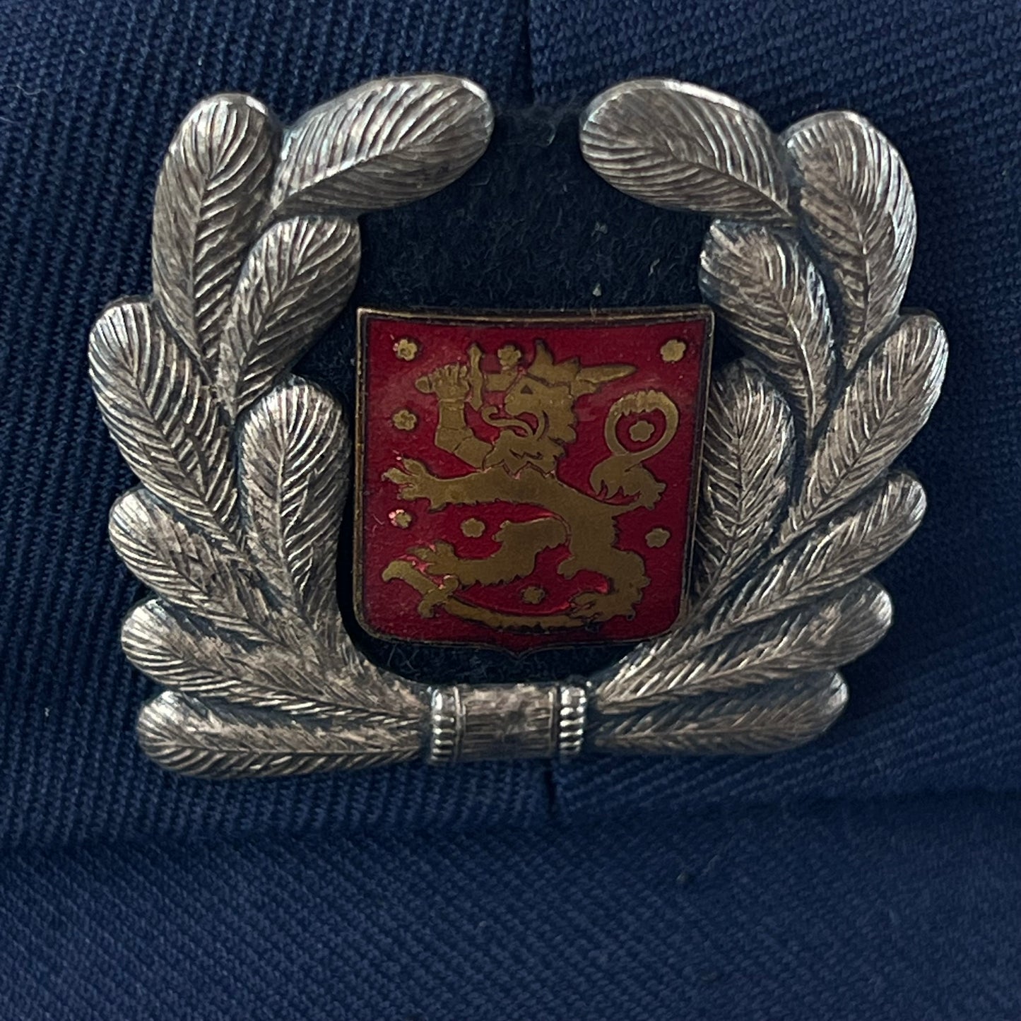 Finnish Police Dress Cap w/ Badge - Medium / Large