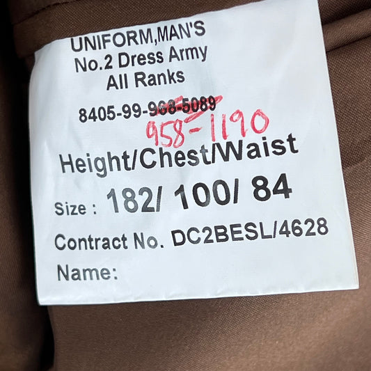 British Army No. 2 FAD Dress Jacket - Medium 182/100