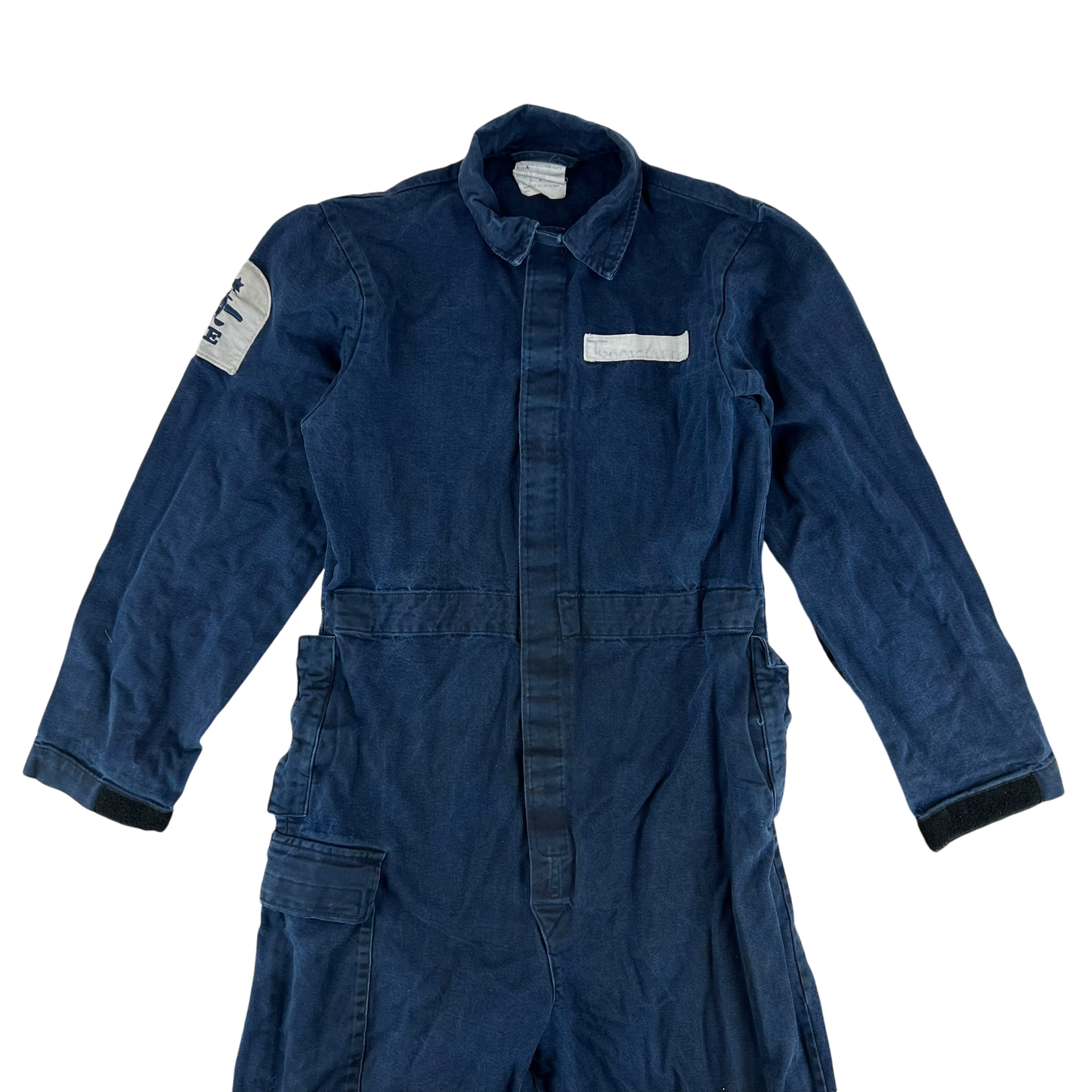 British Royal Navy AMR Denim Work Coveralls Navy Blue - Medium