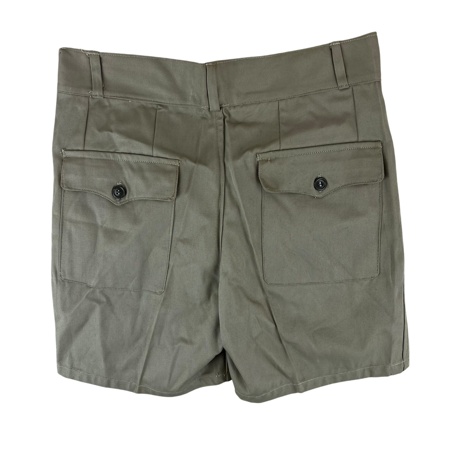 Italian Army 1970s Stone Chino Shorts - W28