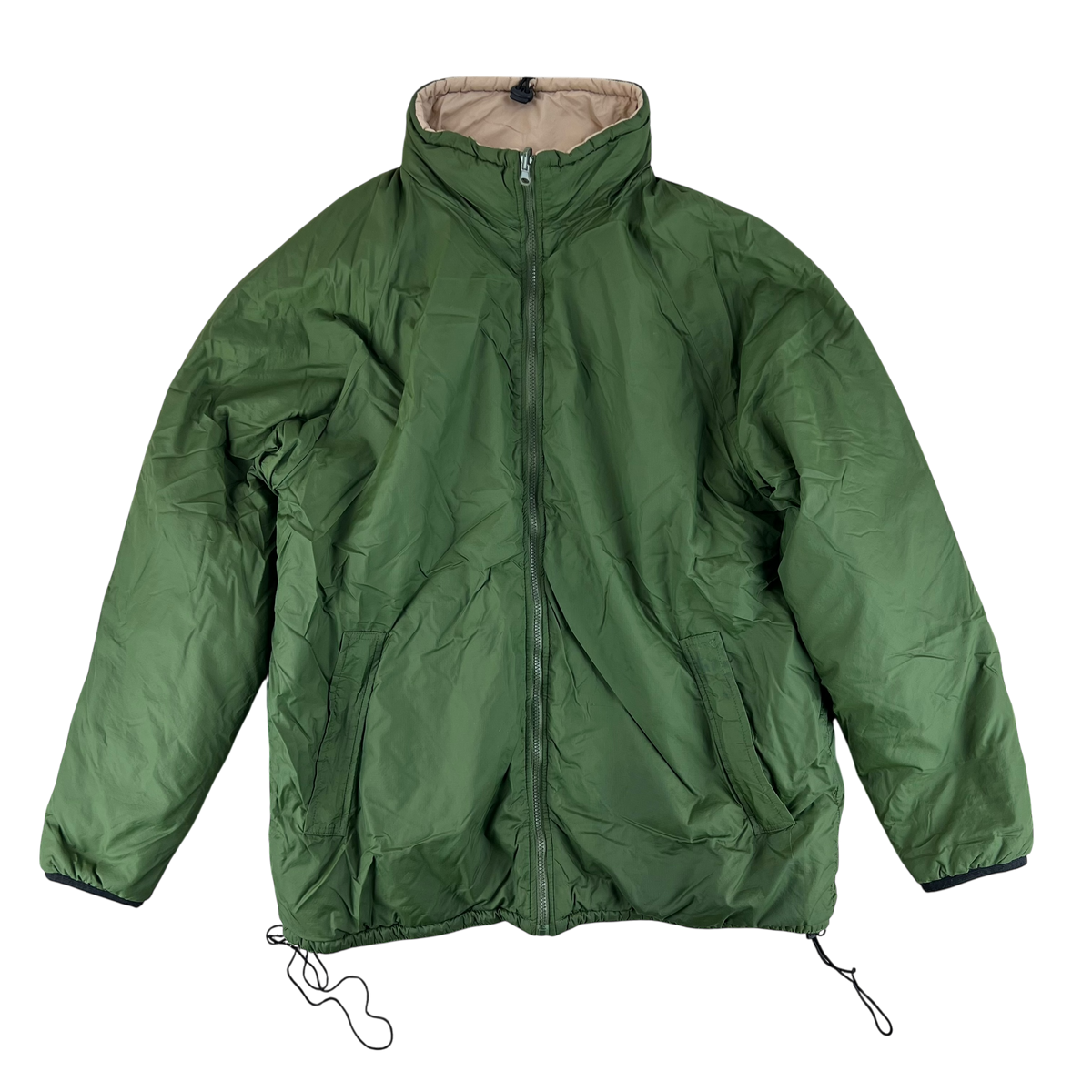 British Army Reversible Thermal Olive Green / Tan Quilted Jacket - Large