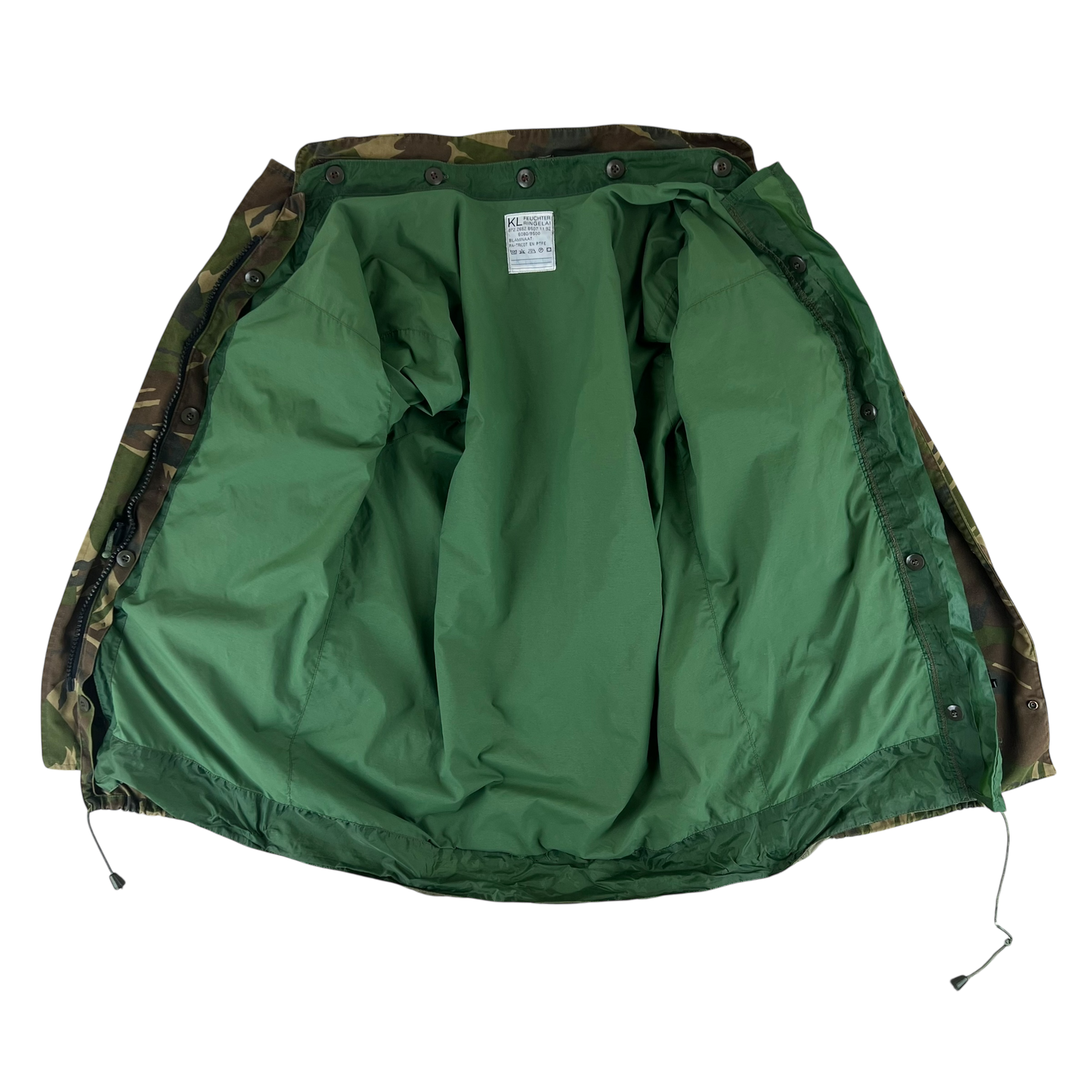 Dutch Army M93 DPM Woodland Camouflage Combat Jacket w/ Waterproof Liner - Large